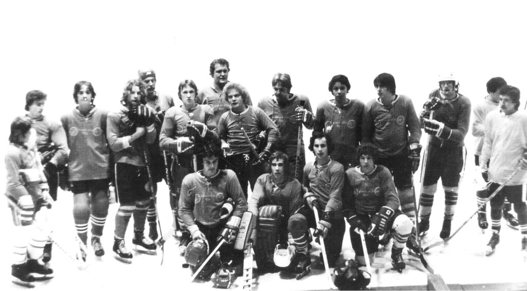 Erstes Eishockeyteam des EC Bilm